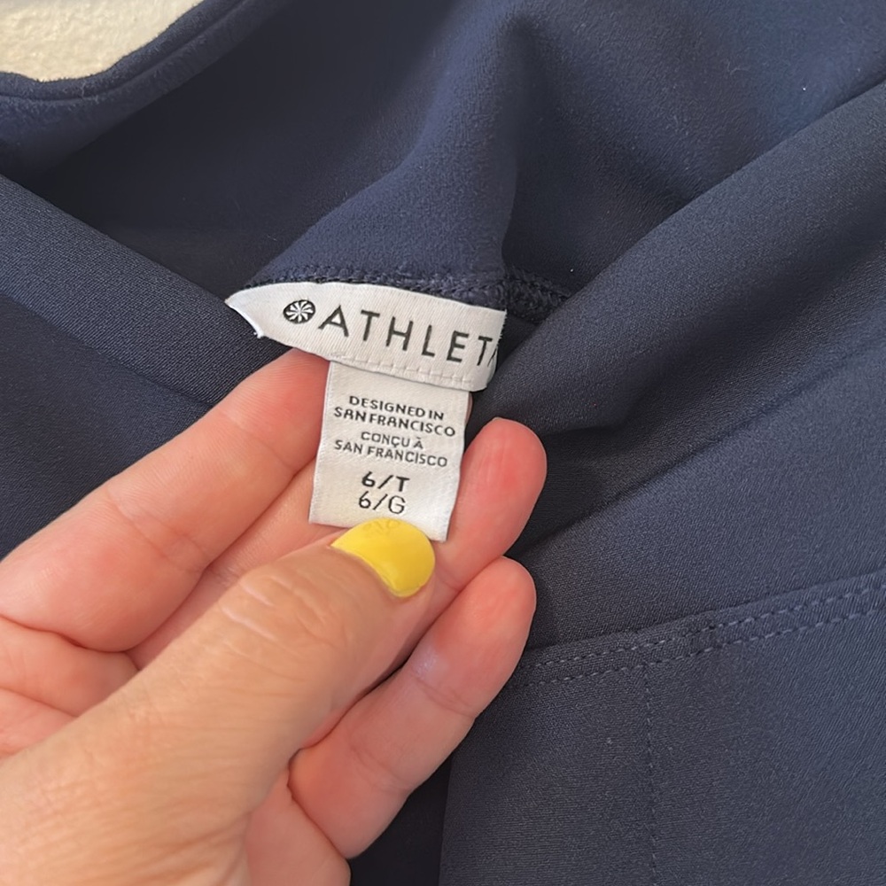 Athleta Endless High Rise Pants in Navy - Size 6 Tall - Picture 8 of 8